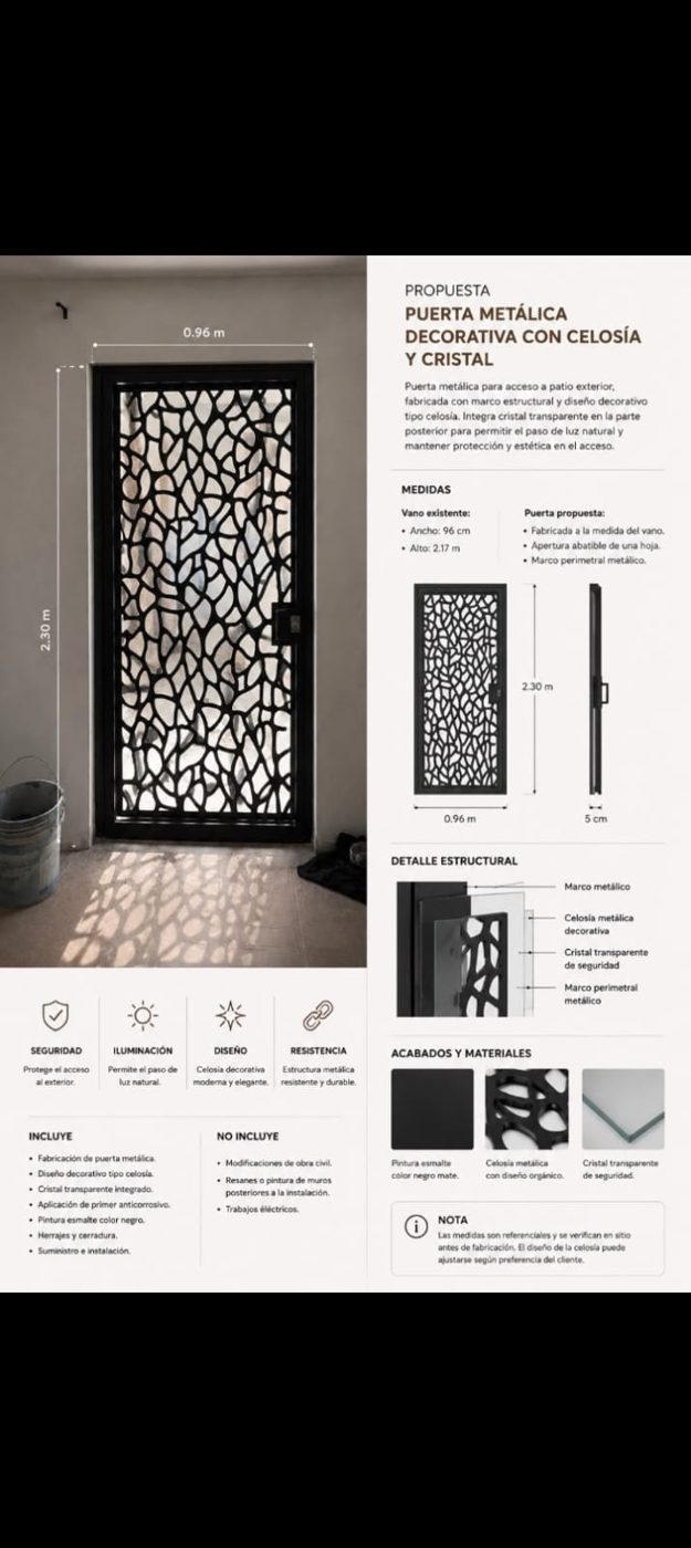 Puertas de Servicio y Mosquiteras